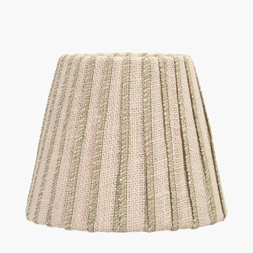 Isla 16cm Jute Natural & olive Tapered shade