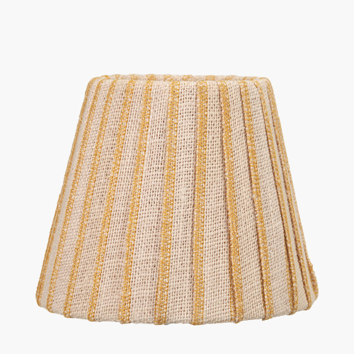 Isla 16cm Jute Natural &yellow Tapered shade