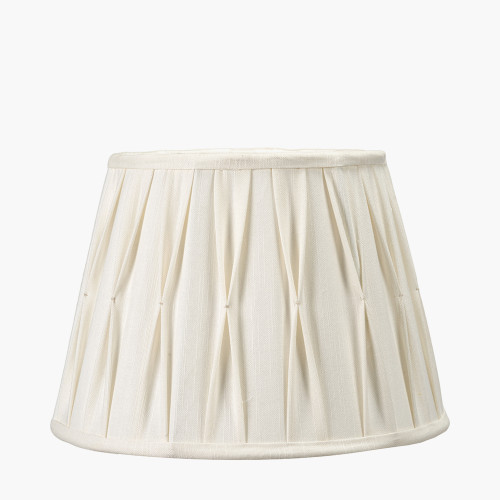 Odette 30cm white Cotton Tapered shade