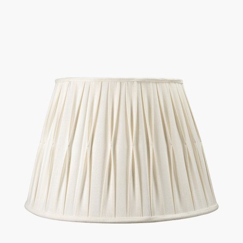 Odette 45cm white Cotton Tapered shade