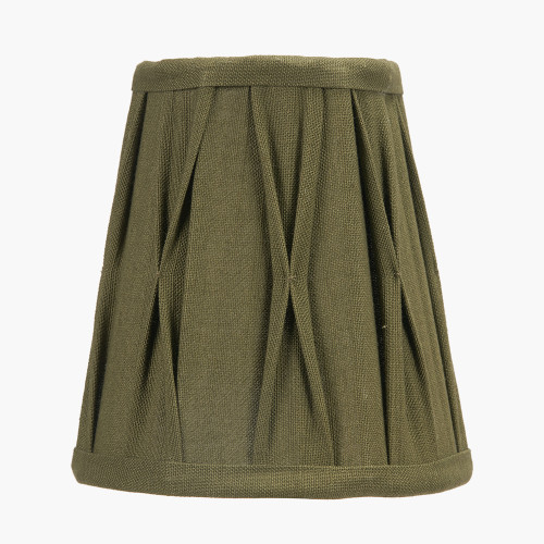 Odette 14cm Olive Cotton Tapered shade