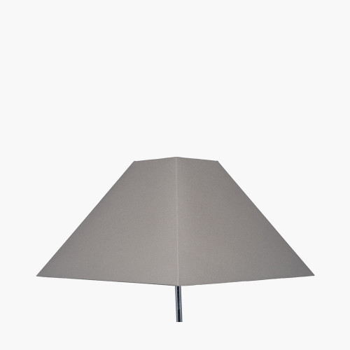30cm Steel Grey Cotton Tapered Square shade