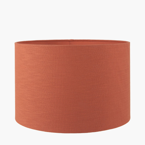 35cm Cinnamon Self Lined Linen Drum Shade