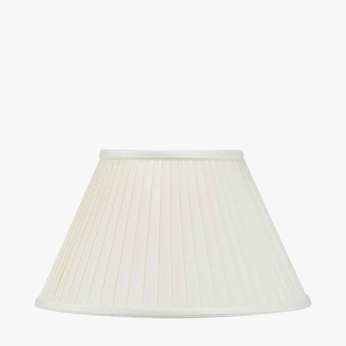 30cm Almond Silk Knife Pleat Empire Shade