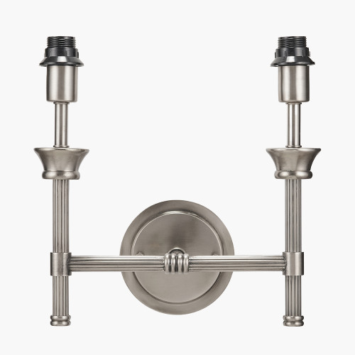 Salvatore Silver Metal Double Wall Light