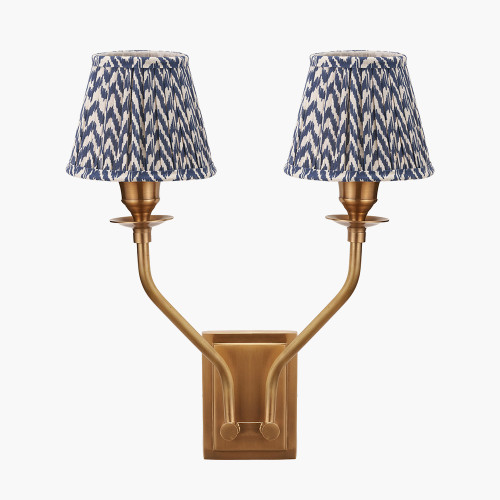 Tatiana Wall Light & Vienna 16cm Blue Shade