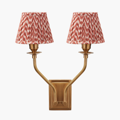Tatiana Wall Light & Vienna 16cm red Shade