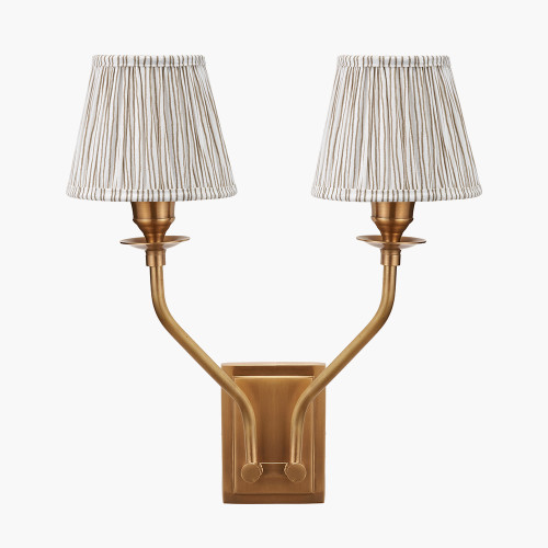 Tatiana Wall Light & Thiago 16cm natural Shade
