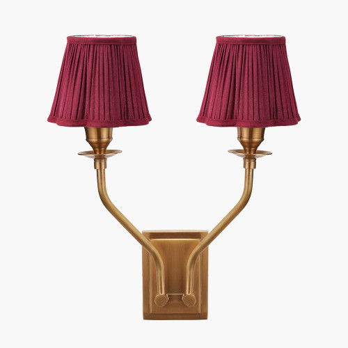 Tatiana Wall Light & malia 18cm mulberry Shade