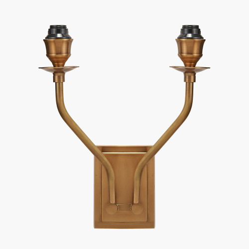 Tatiana Antique Brass Metal Double Wall Light