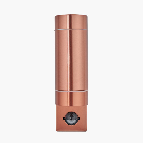 Copper Metal Dual PIR Wall Light