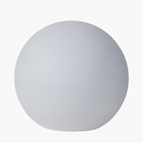 White Ball Outdoor Floor Lamp 45cm