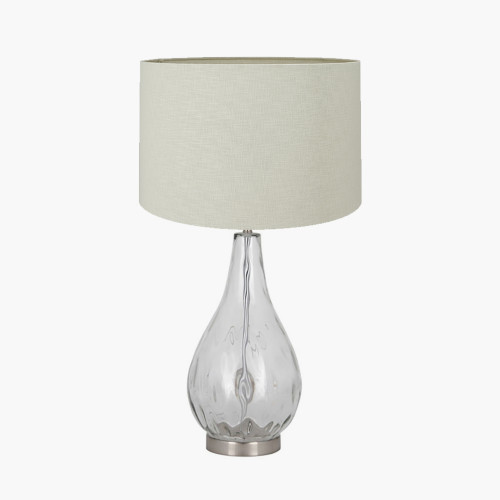 Clear Glass Table Lamp 