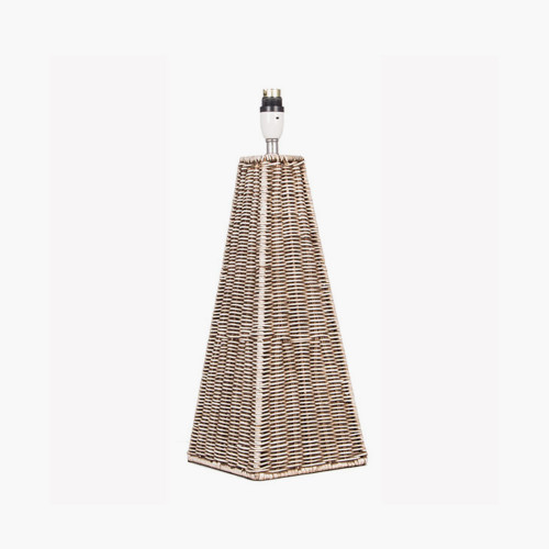 Rattan Pyramid Table Lamp 