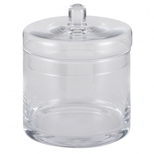 Clear Glass Tucana Lidded Jar Small