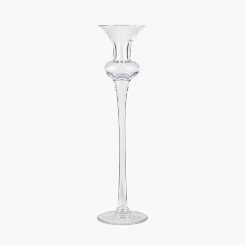 Juliana Clear Glass Large Candle Holder