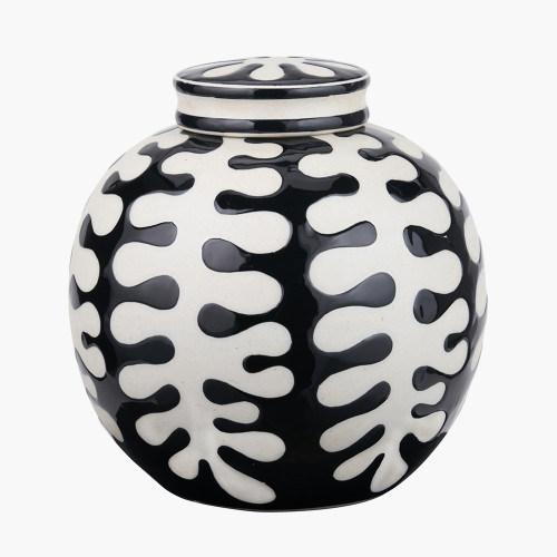 Elkorn Black and White Coral Ceramic Gin