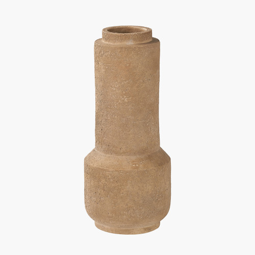 Gaiana Concrete Brown Stoneware Vase