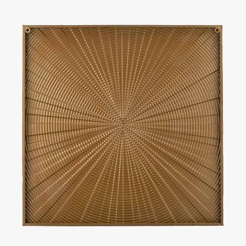 Pacific Lifestyle Limited - Light Grey and Gold Metal Starburst Wall Art
