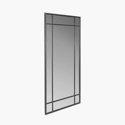 Pacific Lifestyle Limited Antique Bronze Metal Rectangular Floor Mirror
