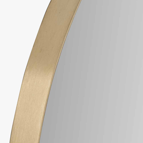 Pacific Lifestyle Limited - Brushed Gold Metal Slim Frame Round Wall ...