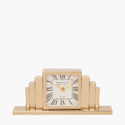 Gold Art DecoTable Clock