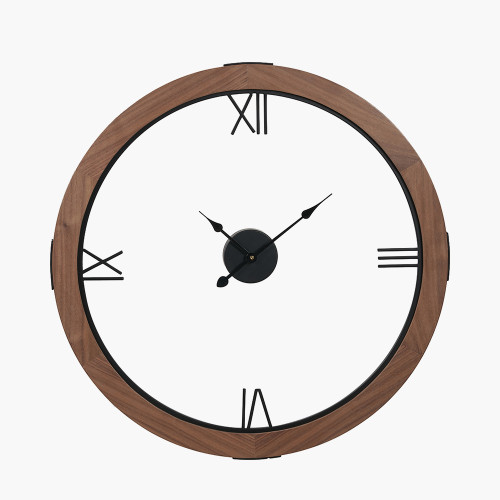 Vermont Walnut Wood Veneer Wall Clock