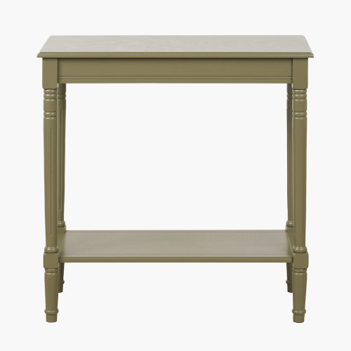 Heritage Olive Pine Wood Console Table