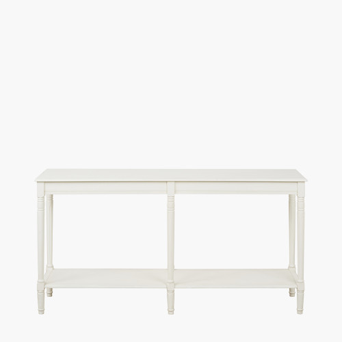 Heritage White Pine Wood LRG Console Table