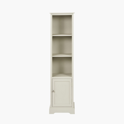 Croft Linen Pine Wood 1 Door 3 Shelf Unit