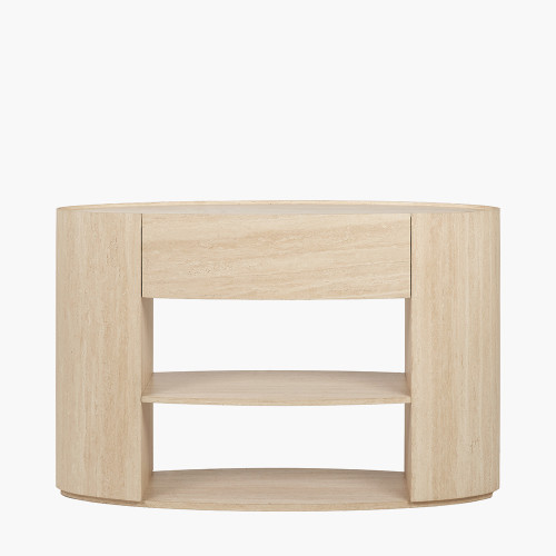 Tivoli Travertine Effect Veneer Console table