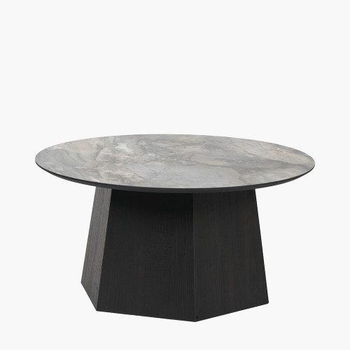 Myana Jade Marble & Brown Coffee table