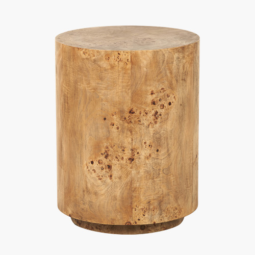 Newborough Burr Wood Effect Side Table