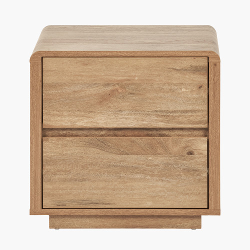 Eversley Oak Effect Veneer 2 Drawer Unit