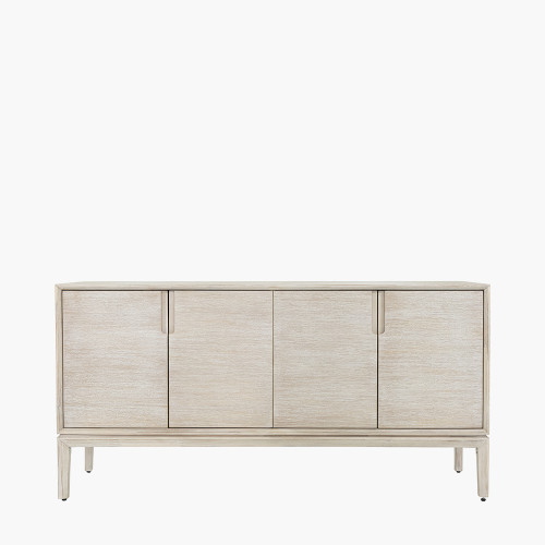 Gio White Sand Acacia Wood Door Sideboard