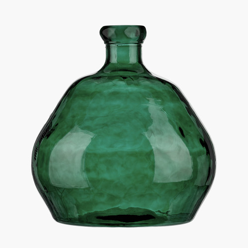 Sea Green Organic Recycled Glass Vase