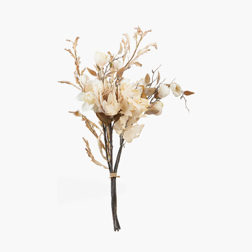 Natural Magnolia Faux Flower Bunch