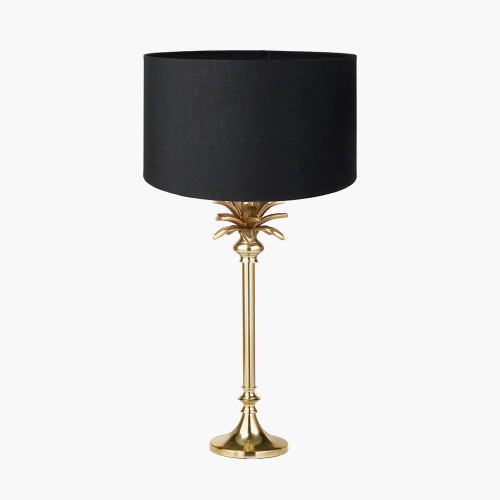 Trafalgar Gold Palm Lamp/Harry 35cm Black shade