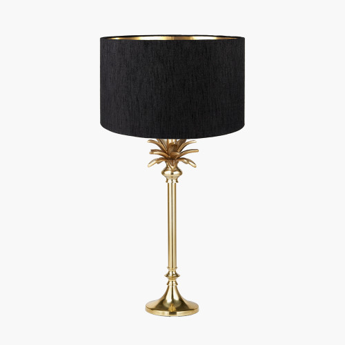 Trafalgar Gold Palm Lamp/Stellan 35cm Black shade