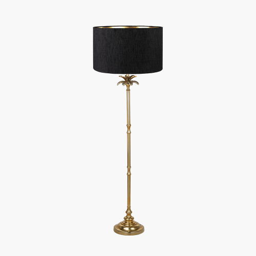 Trafalgar Gold Floor Lamp/Stellan Black shade