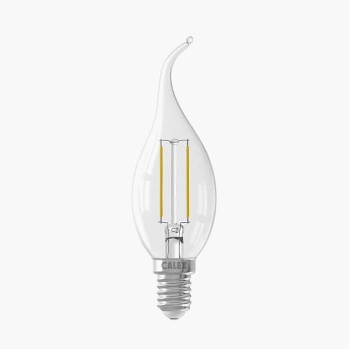 LED Clear Filament Candle Tip Organic E14 Bulb
