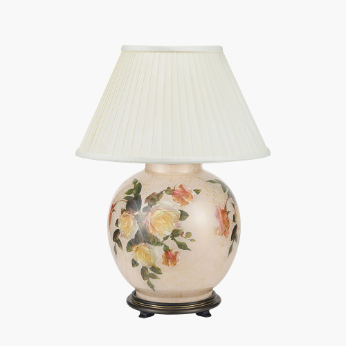 Classic Rose Lamp/Bacall 45cm Almond shade
