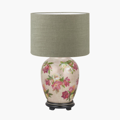 Hellebore M Lamp/Edward 35cm Green shade