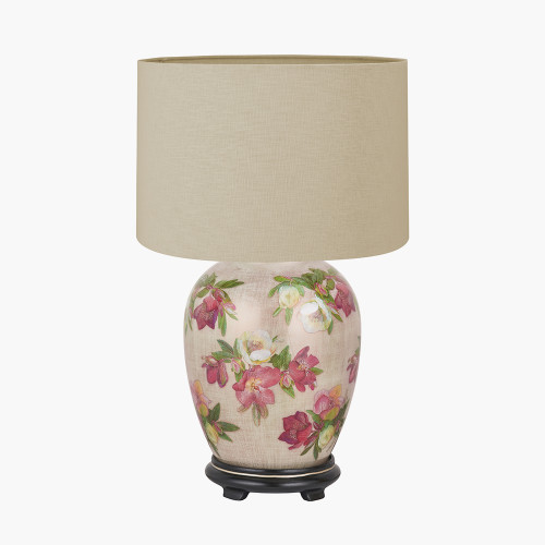 Hellebore M Lamp/Lino 35cm Cream shade