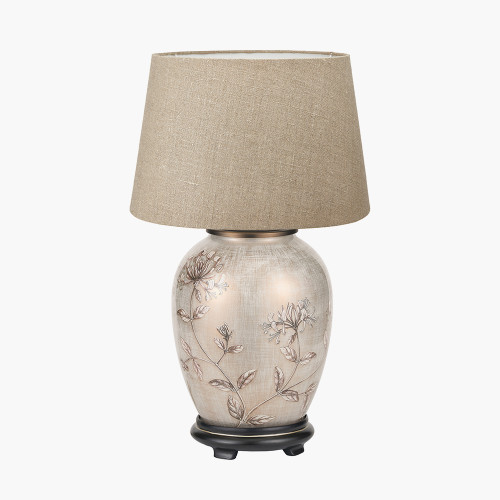 Honeysuckle M Lamp/milos 35cm natural shade