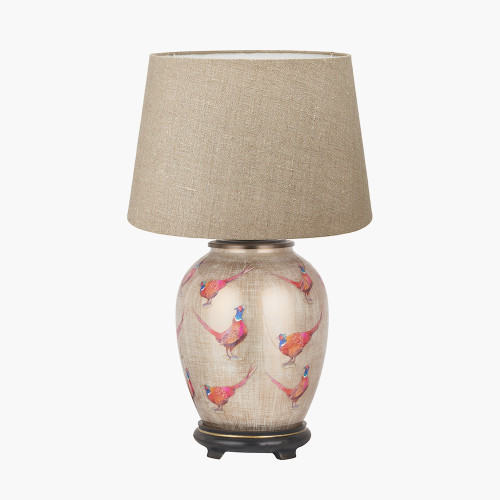 Pheasant M Lamp/milos 30cm natural shade
