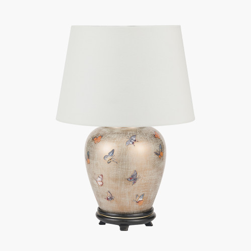 Butterflies S Lamp/Adelaide 30cm Ivory shade