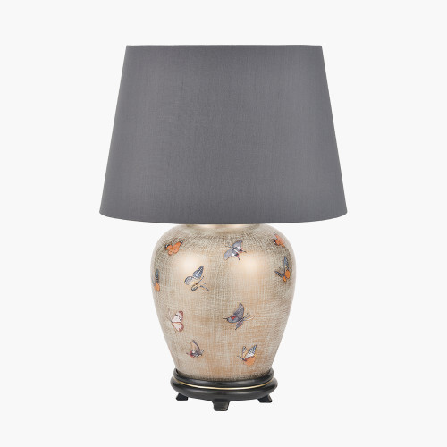 Butterflies S Lamp/Adelaide 30cm grey shade