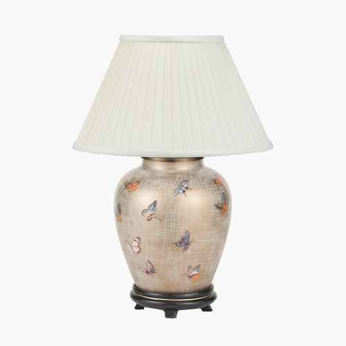 Butterflies S Lamp/Bacall 30cm Almond shade