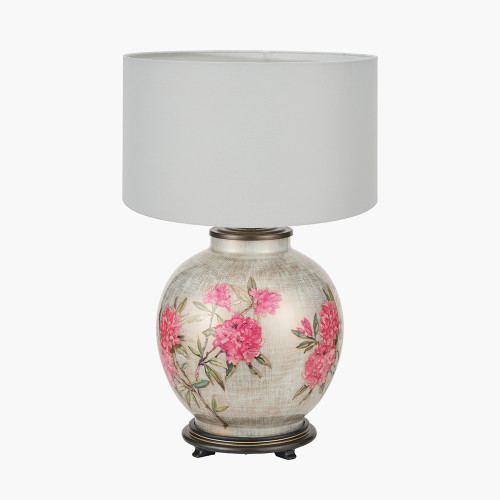Rhododendron L Lamp/Harry 45cm Ivory shade